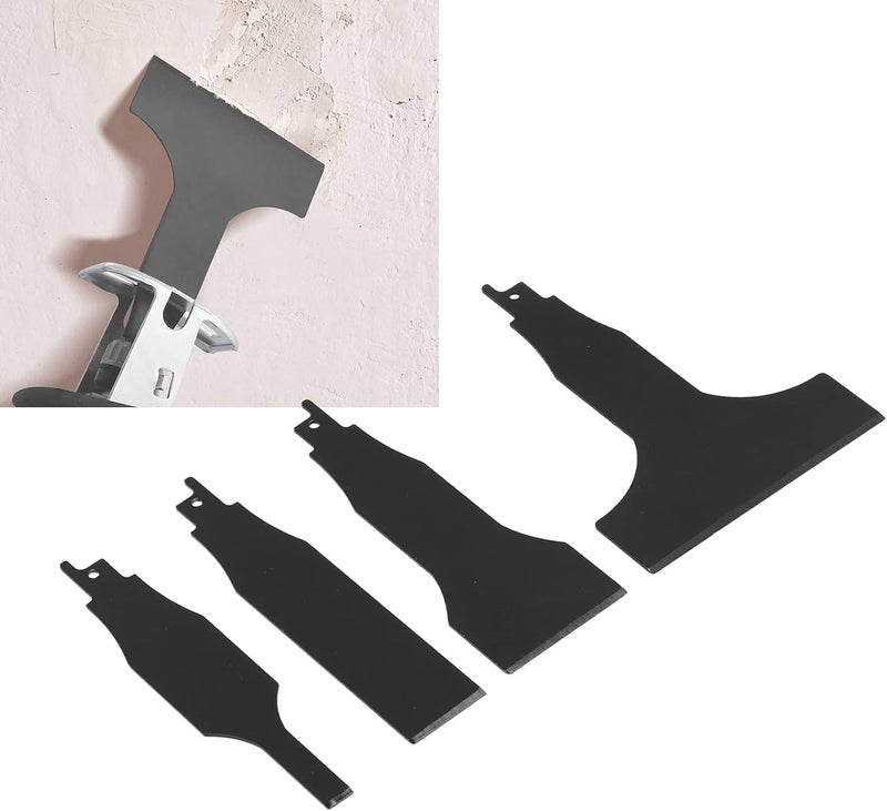 Entatial Reciprocating Saw Scraper, Scraping Tool Attachment High Carbon Steel Wear Resistant Durable Easy To Replace for Wall Putty Removal for Floor - Image 3